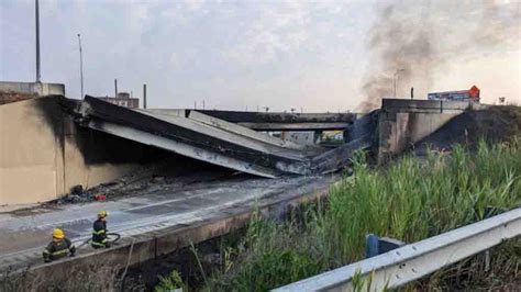Emitirán declaración de desastre tras colapso de la I-95; reparación puede tomar meses
